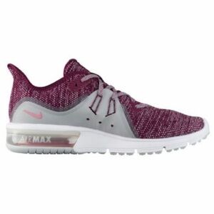 NIKE AIR MAX Running Shoe SEQUENT 3  908993-606 Bordeaux Knit Running Shoes 7.5